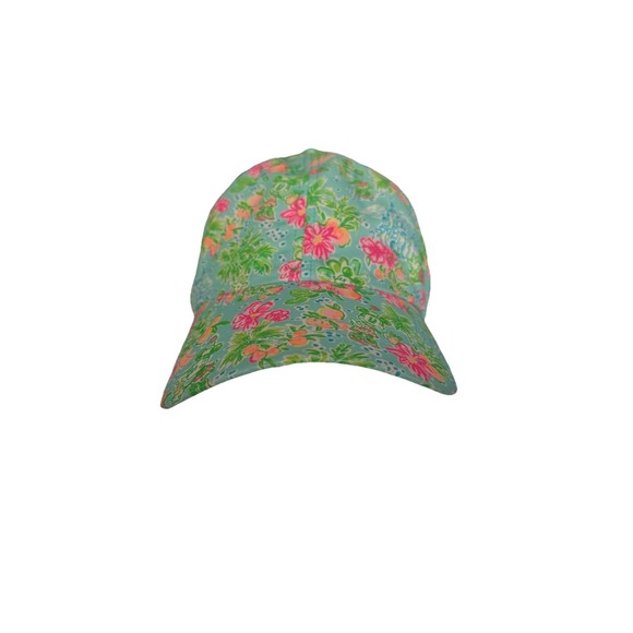 Lilly Pulitzer X Disney Retired Baseball Hat Cap Minnie Mickey Castle Floral Adj - Picture 6 of 7